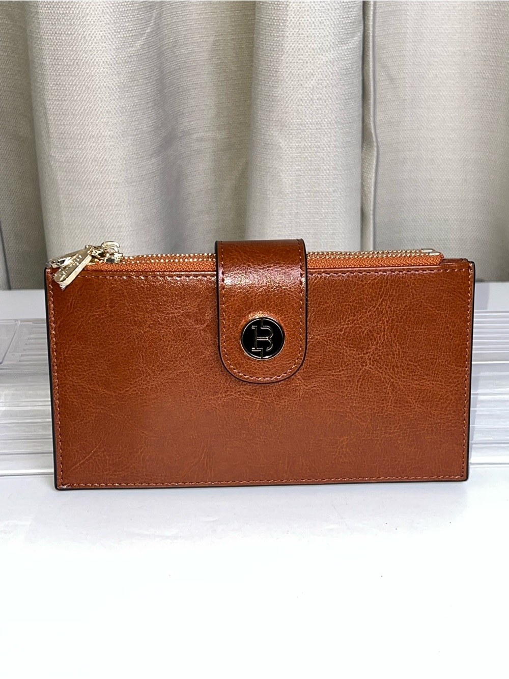 BOSTANTEN Lomy Genuine Leather Slim Wallet RFID Protection-NWOT
